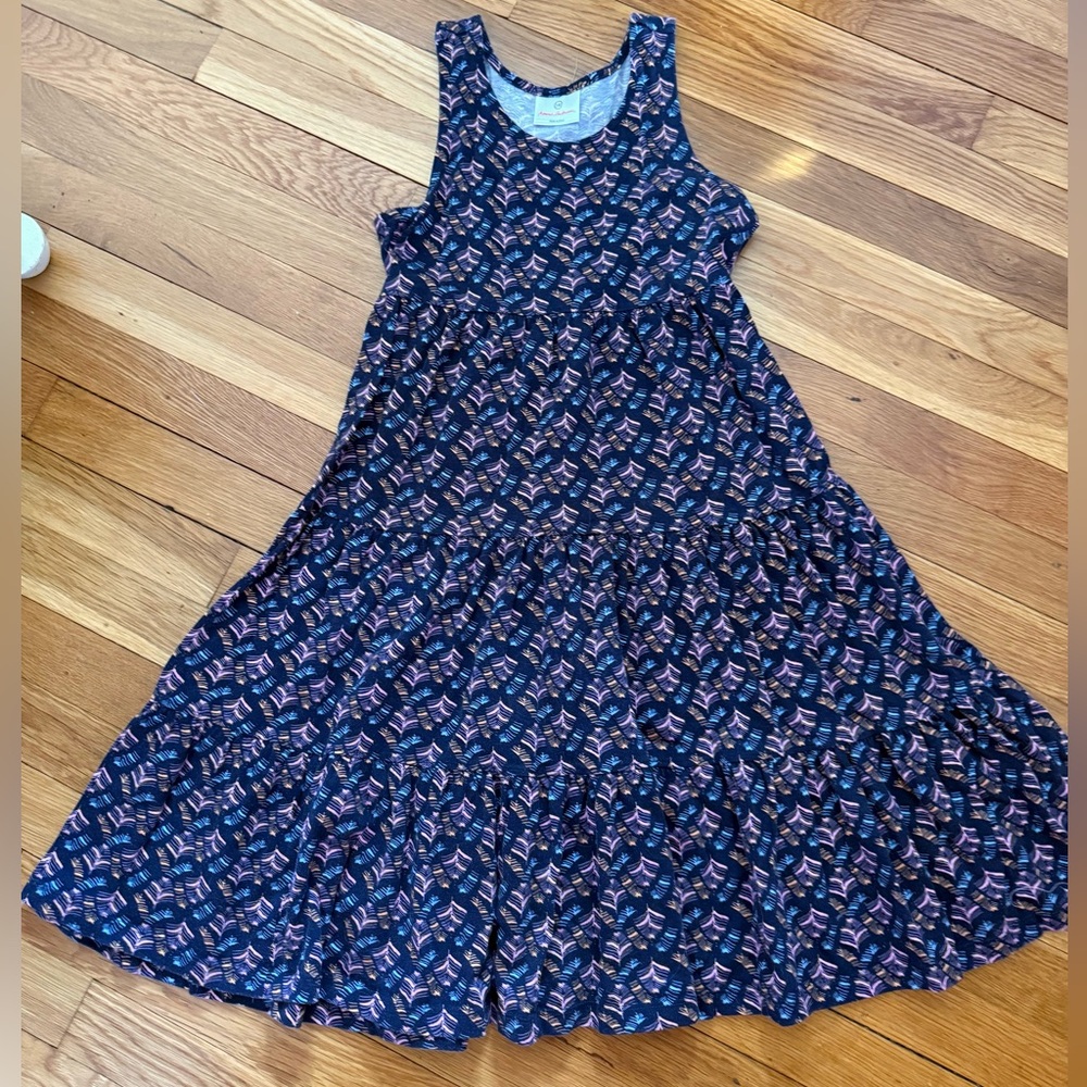 Hanna Andersson Girls’ 140/10 Racerback Tiered Twirly Dress
